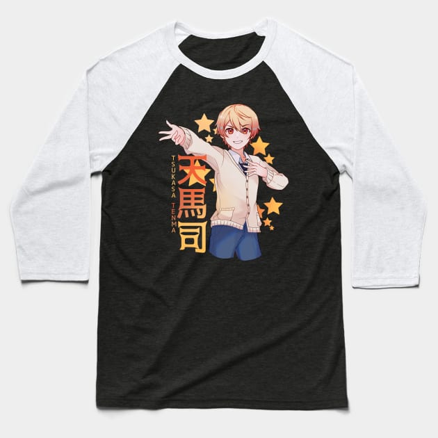 Tsukasa Tenma Baseball T-Shirt by Koala Tees